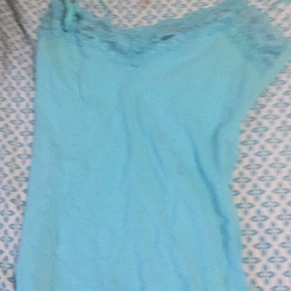 Sexy light blue cami lace